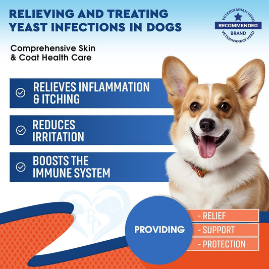 Dog Yeast Infection Drops Skin Ear Anti-Itch Allergy Liquid 2oz