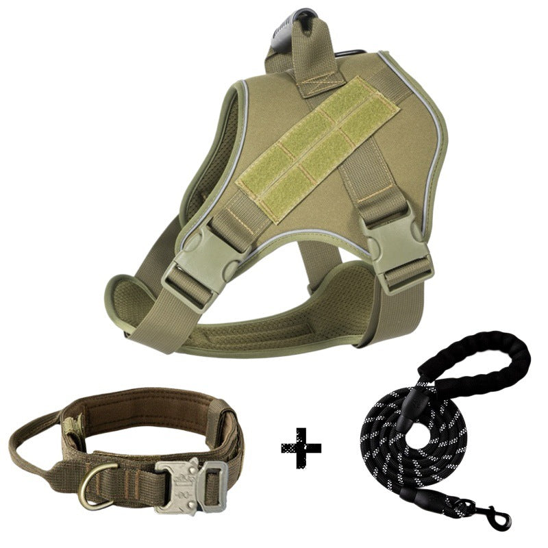 Traction Rope For Large Dogs Breathable Tactical Harness | Purrfect Pet Kingdom