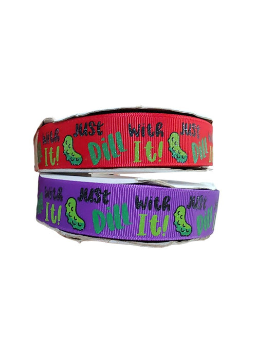 Dog Collar Dill With It Pickles Food Print Nylon Pet Strap