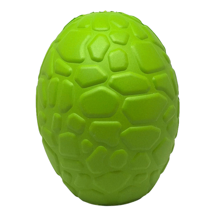 Dog Chew Toy Dinosaur Egg Durable Rubber Treat Dispenser