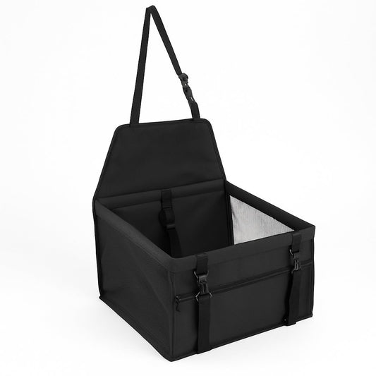 Dog Car Seat Booster Basket for Small Medium Pets Safe Travel - Main Feature View | Majestic Pet Kingdom