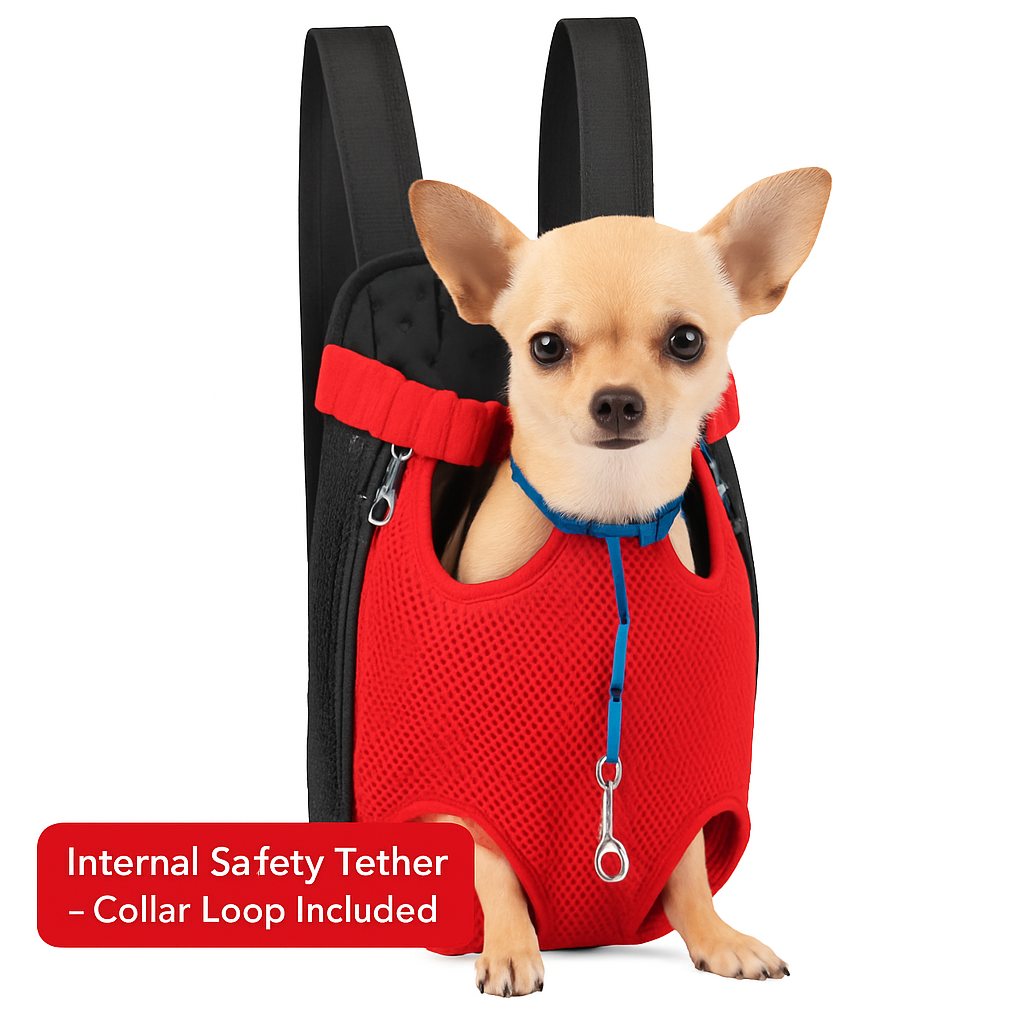 Dog Carrier Backpack Legs-Out Breathable Travel Shoulder Bag - Detail Angle 6 | Majestic Pet Kingdom