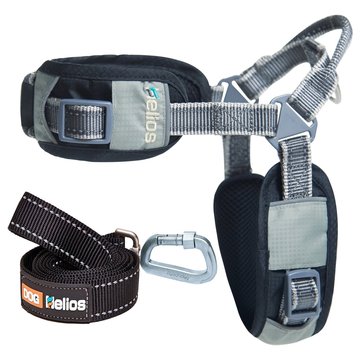 Dog Helios 'Geo-turf' Performance Adjustible and Reflective Dog Harness and Leash