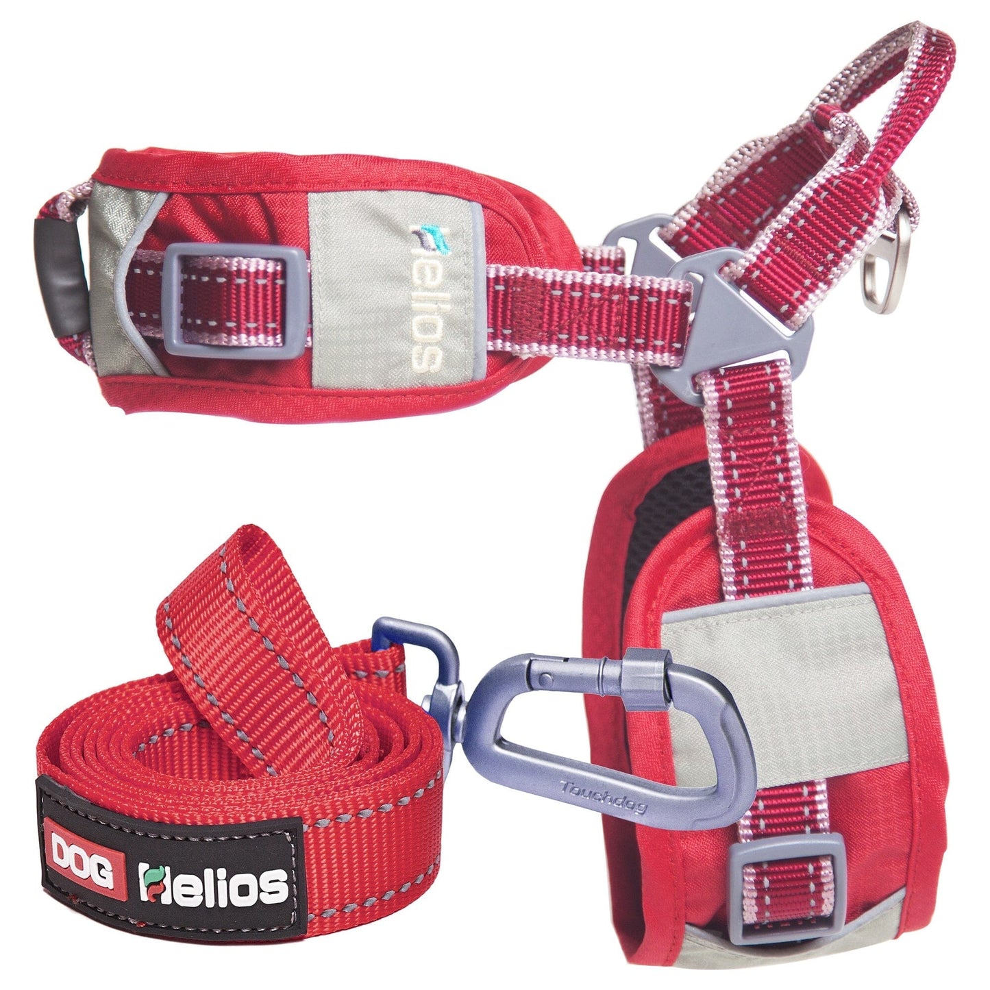 Dog Helios 'Geo-turf' Performance Adjustible and Reflective Dog Harness and Leash