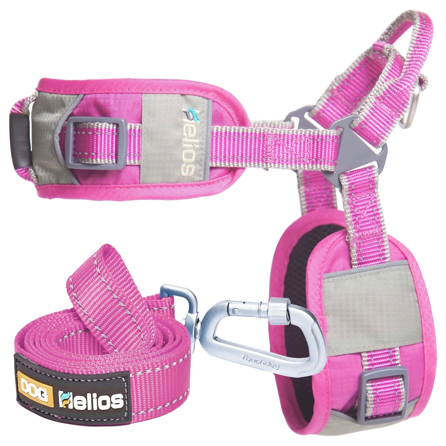 Dog Helios 'Geo-turf' Performance Adjustible and Reflective Dog Harness and Leash