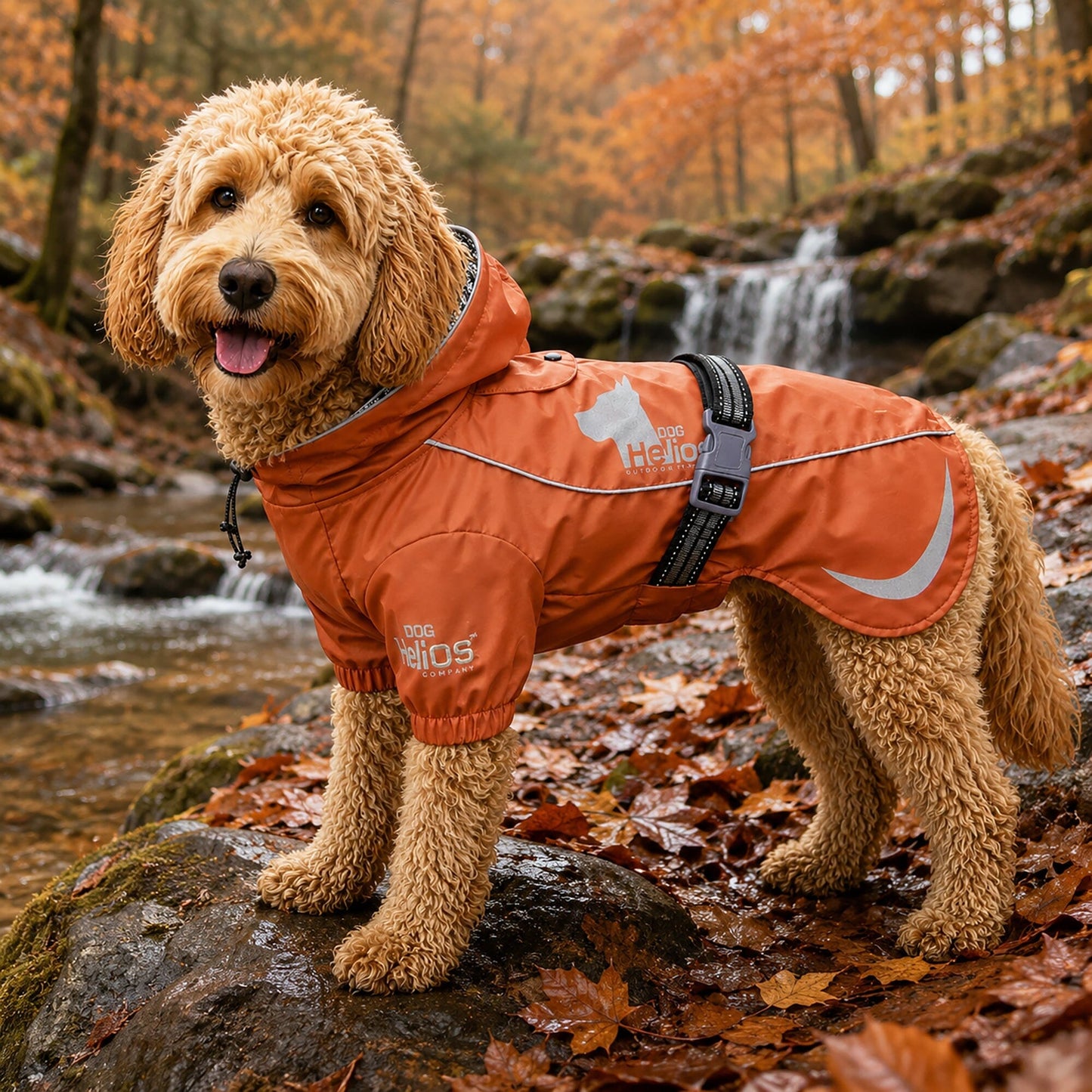 Dog Helios 'Ice-Breaker' Extendable Hooded Dog Coat w/ Heat Reflective Technology