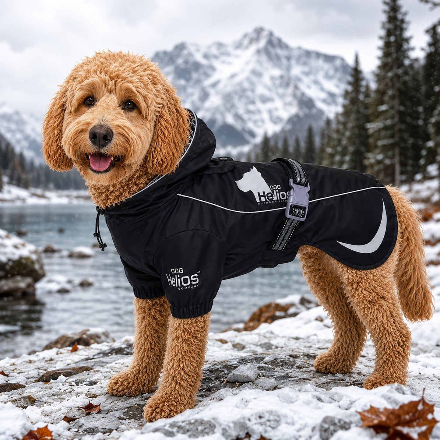 Dog Helios 'Ice-Breaker' Extendable Hooded Dog Coat w/ Heat Reflective Technology