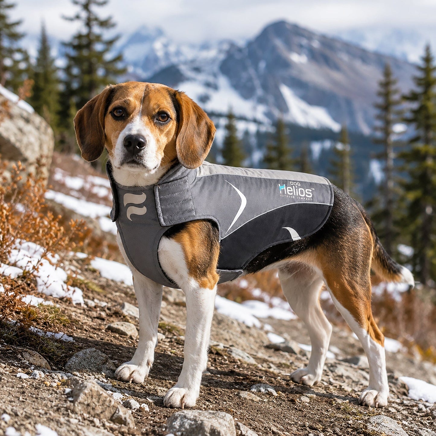 Dog Helios ® Altitude-Mountaineer Wrap-Hook-and-Loop Waterproof Dog Coat