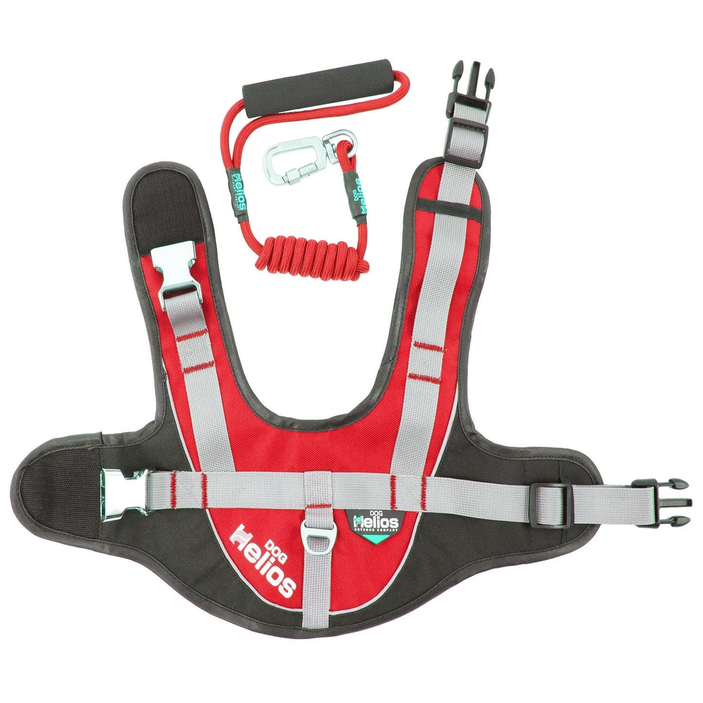 Dog Helios ® 'Bark-Mudder' 2-in-1 Reflective and Adjustable Sporty Dog Harness and Leash