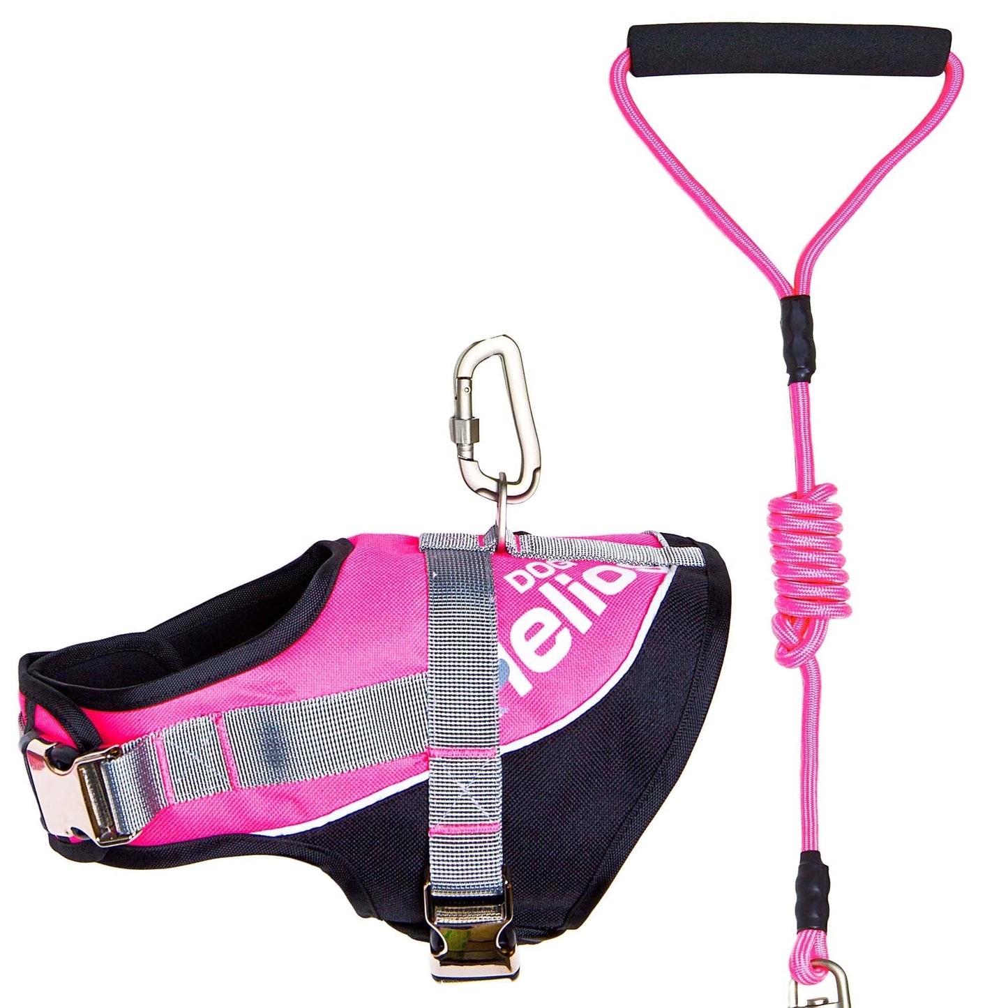 Dog Helios ® 'Bark-Mudder' 2-in-1 Reflective and Adjustable Sporty Dog Harness and Leash