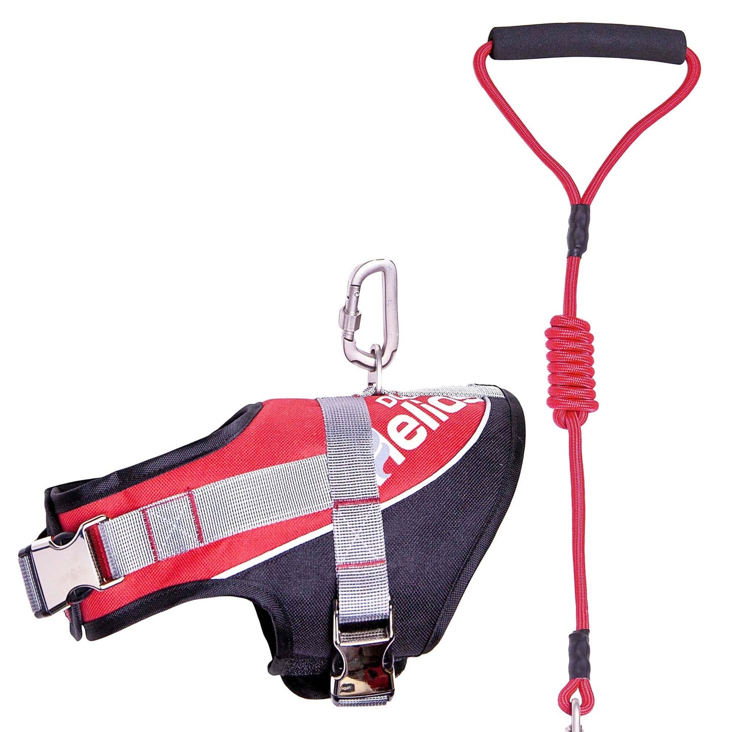 Dog Helios ® 'Bark-Mudder' 2-in-1 Reflective and Adjustable Sporty Dog Harness and Leash