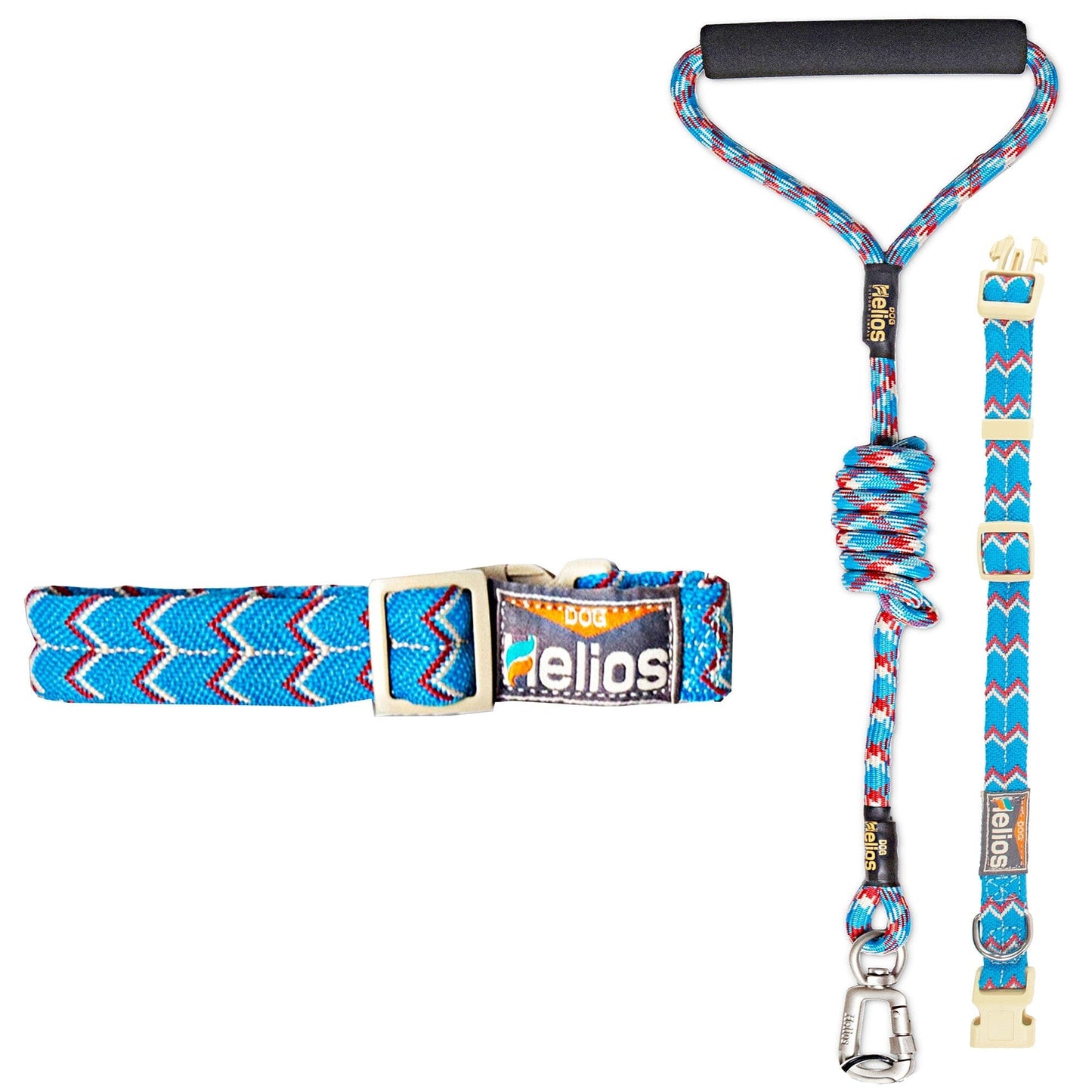 Dog Helios ® 'Dura-Tough' 2-in-1 Reflective Adjustable Fashion Dog Leash and Collar