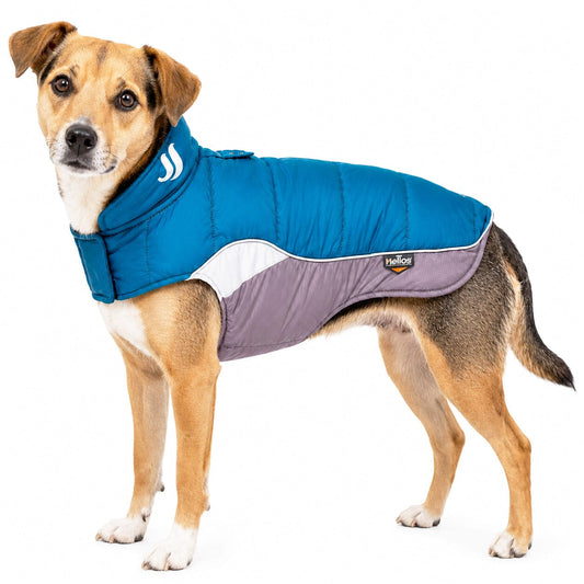 Dog Helios ® Hurricane-Waded Plush 3M Reflective Insulated Winter Dog Coat - Main Feature View | Majestic Pet Kingdom