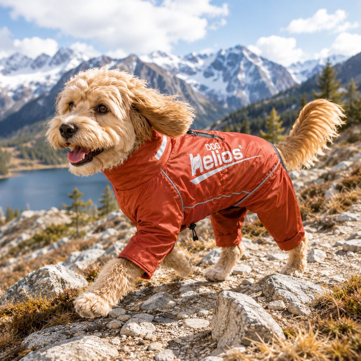 Dog Helios ® 'Hurricanine' Waterproof and Reflective Full Body Dog Coat