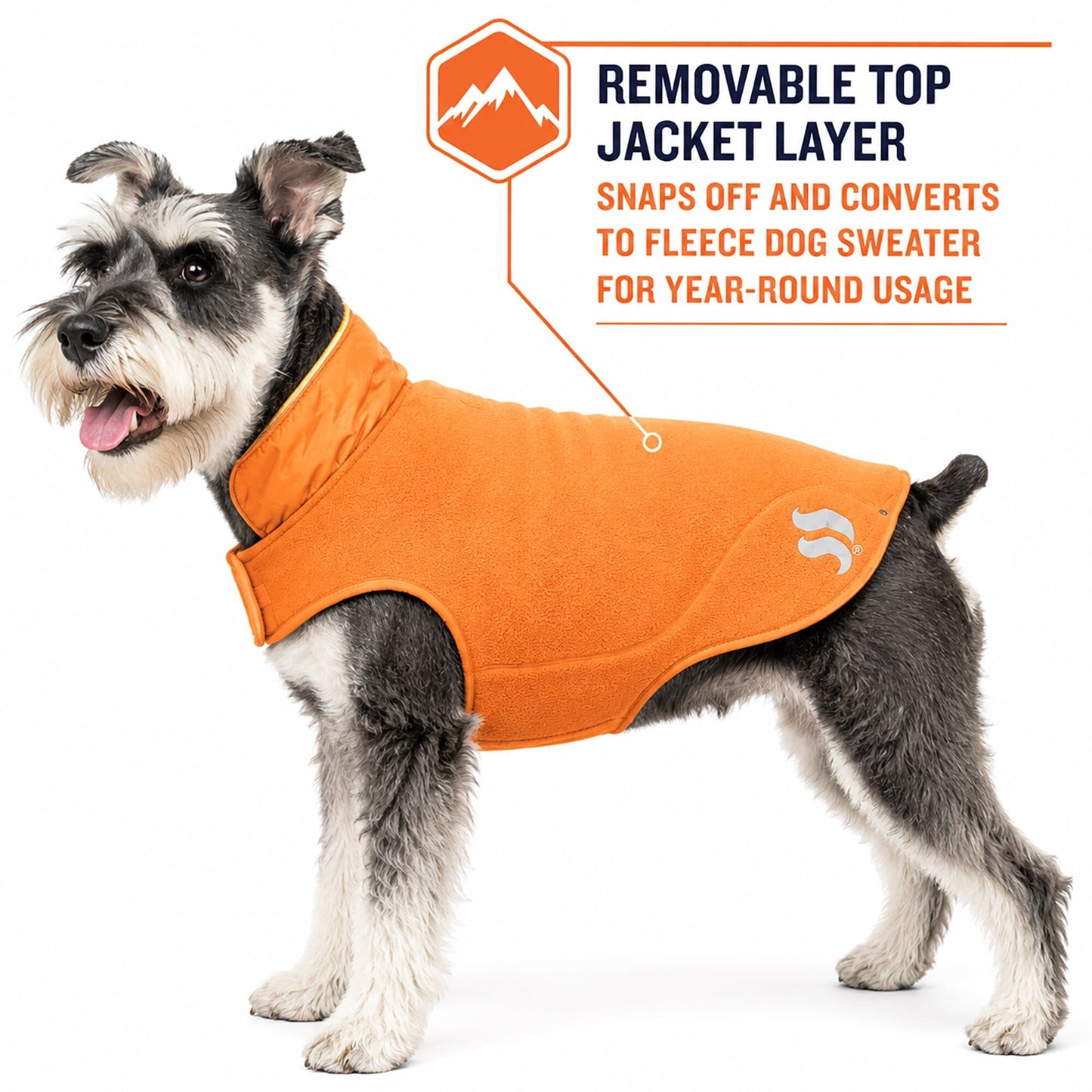 Dog Helios ® Lotus-Rusher 2-in-1 Dual-Removable Layered Performance Dog Jacket