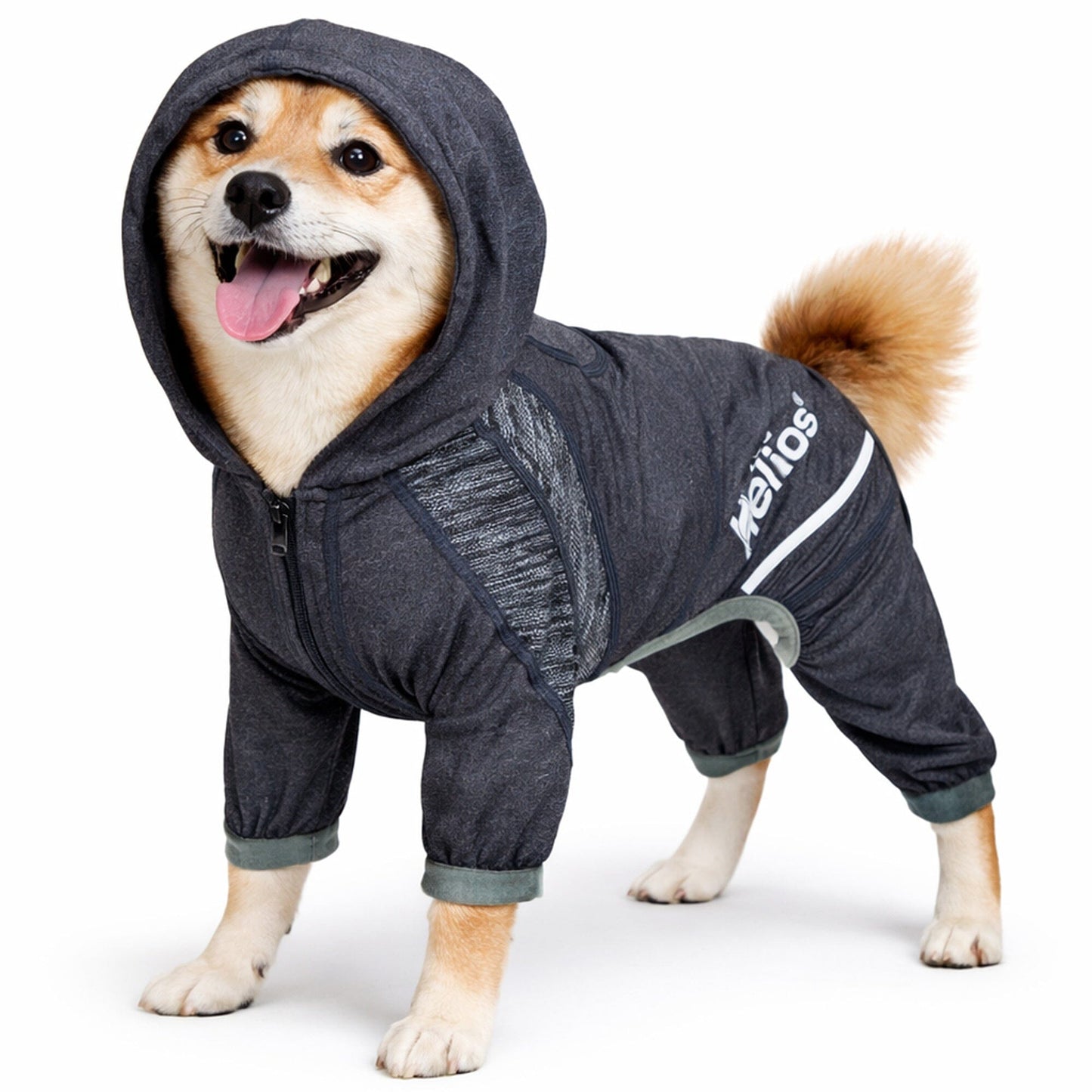 Dog Helios ® 'Namastail' Lightweight 4-Way-Stretch Yoga Performance Dog Tracksuit Hoodie