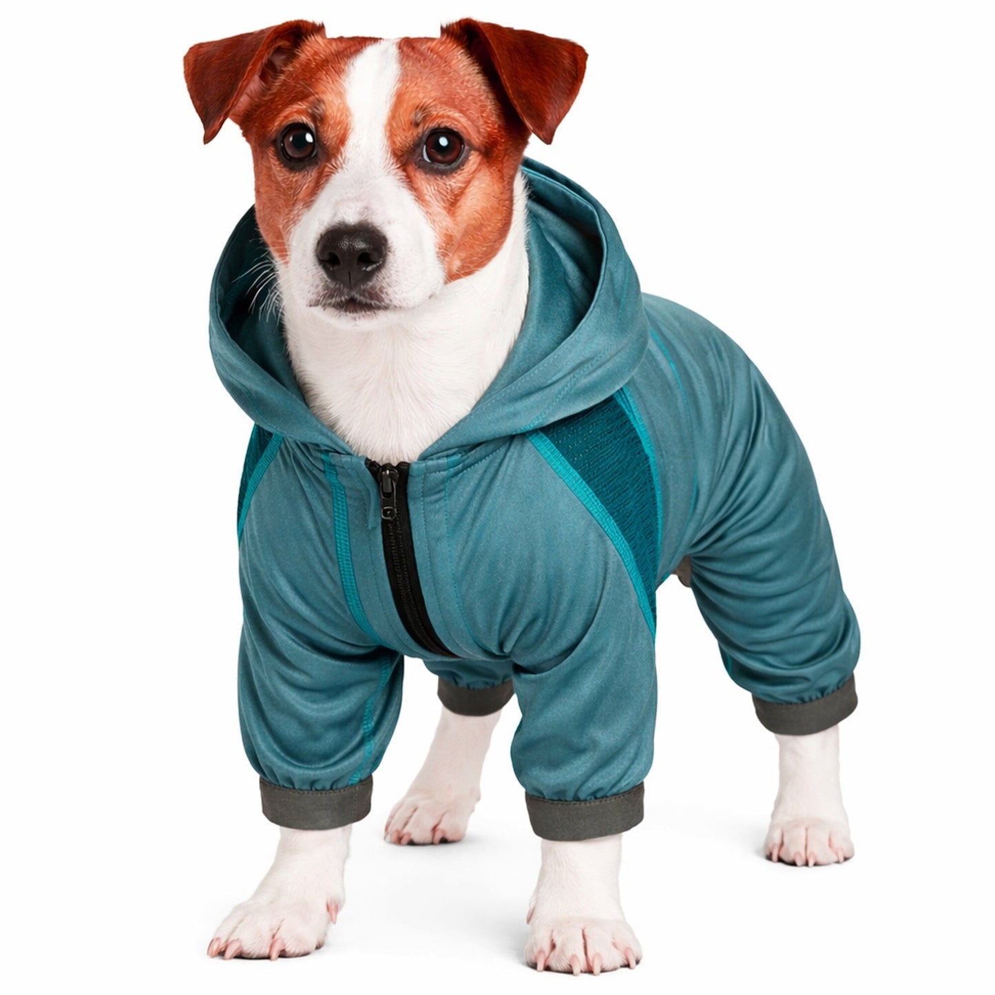 Dog Helios ® 'Namastail' Lightweight 4-Way-Stretch Yoga Performance Dog Tracksuit Hoodie
