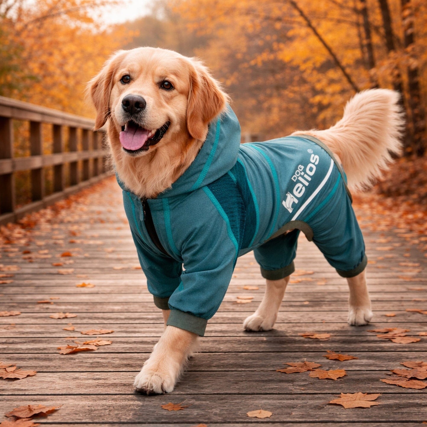 Dog Helios ® 'Namastail' Lightweight 4-Way-Stretch Yoga Performance Dog Tracksuit Hoodie