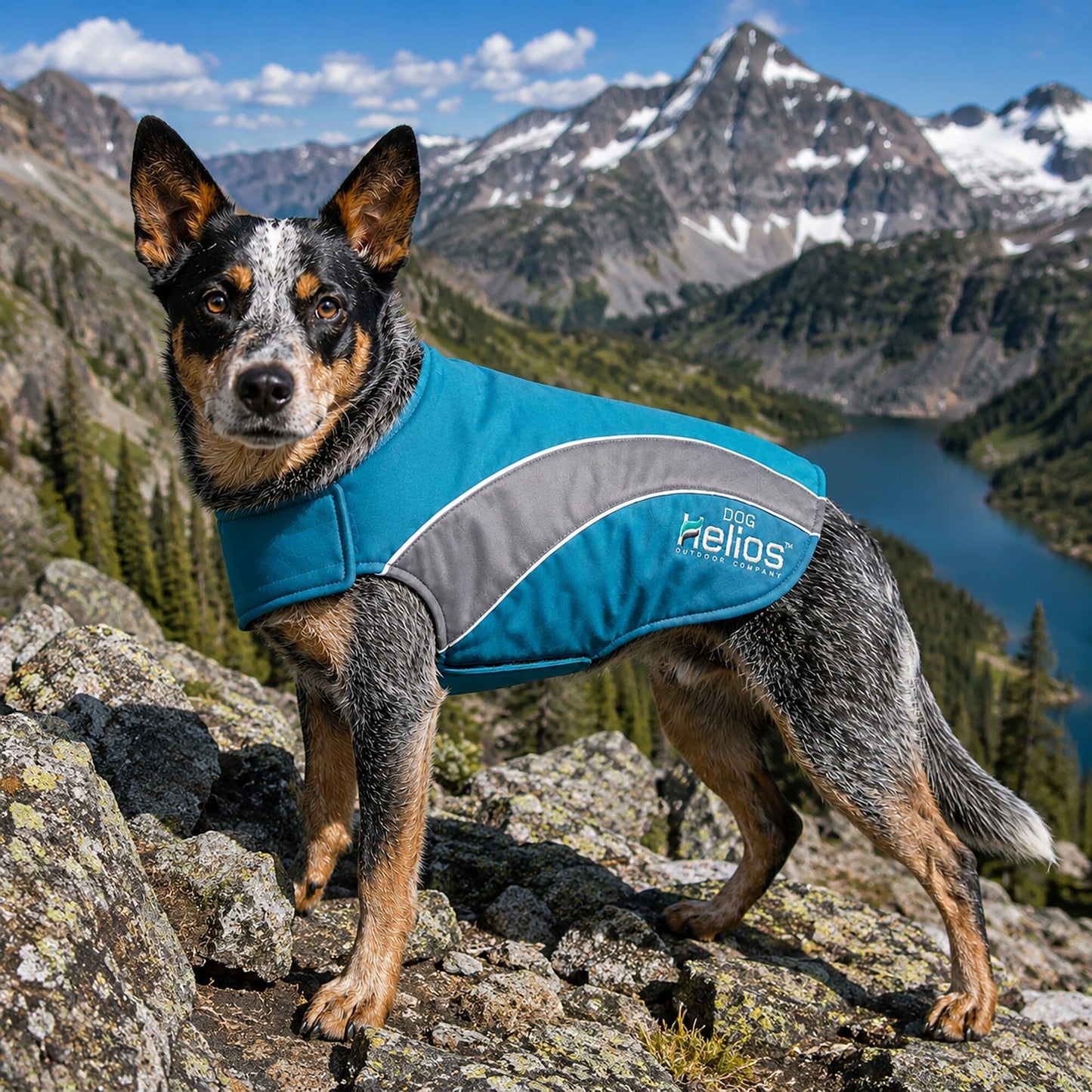 Dog Helios ® Octane Reflective Soft-Shell Neoprene Performance Dog Coat