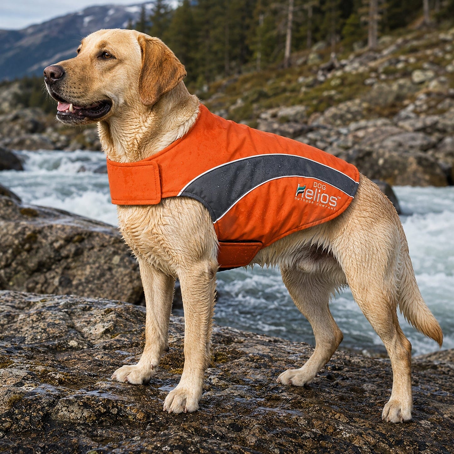 Dog Helios ® Octane Reflective Soft-Shell Neoprene Performance Dog Coat
