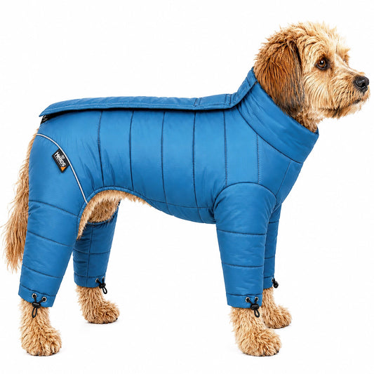 Dog Helios ® Thunder-crackle Adjustable and Reflective Full-Body Waded Winter Dog Jacket - Detail Angle 2 | Majestic Pet Kingdom