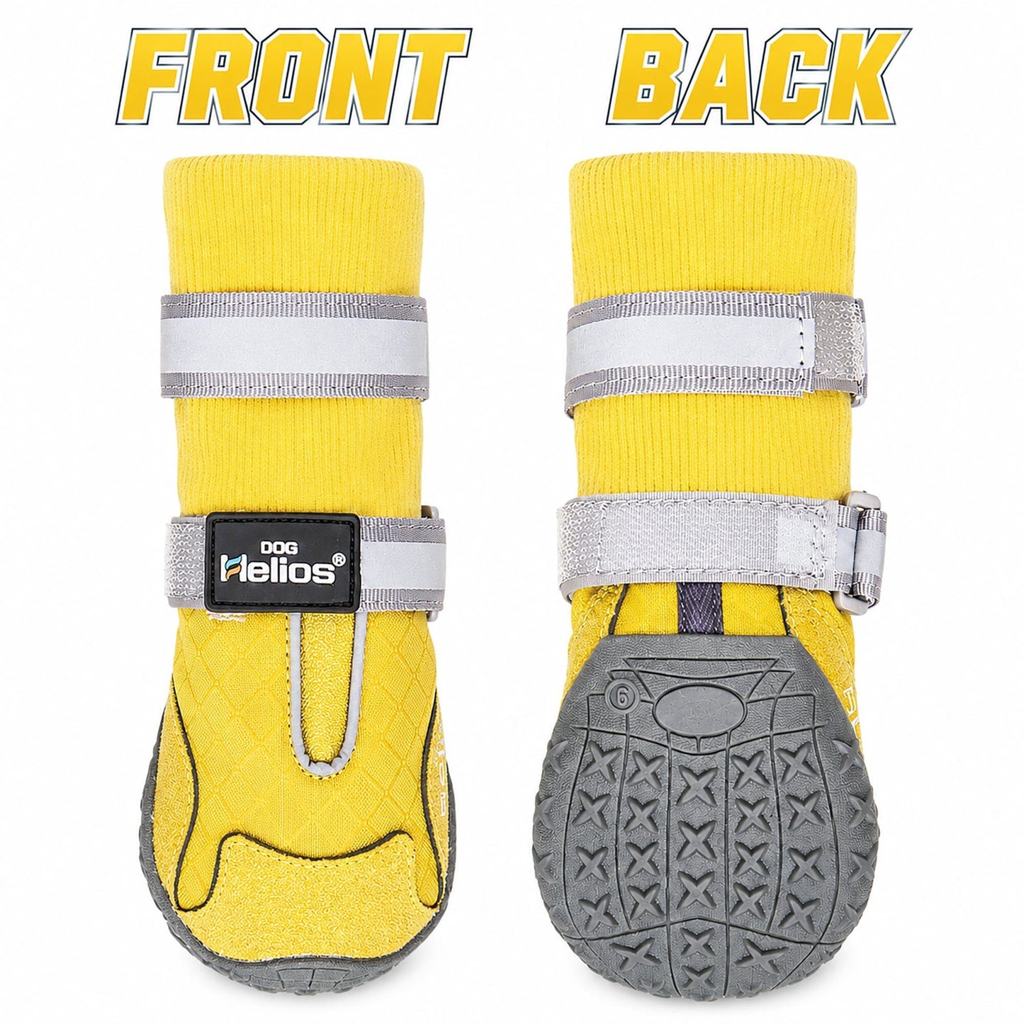 Dog Helios 'Traverse' Premium Grip High-Ankle Outdoor Dog Boots - Set Of 4
