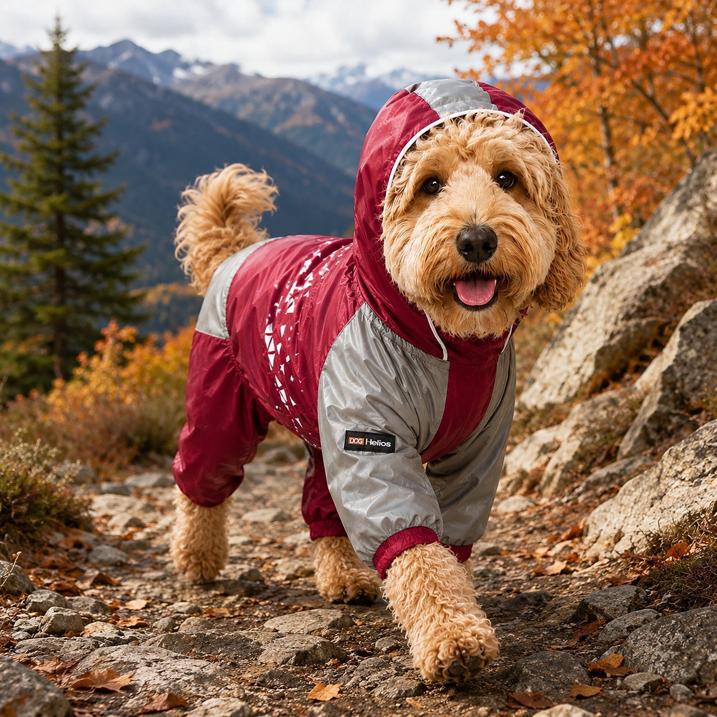 Dog Helios 'Vortex' Full Bodied Waterproof Windbreaker Dog Jacket
