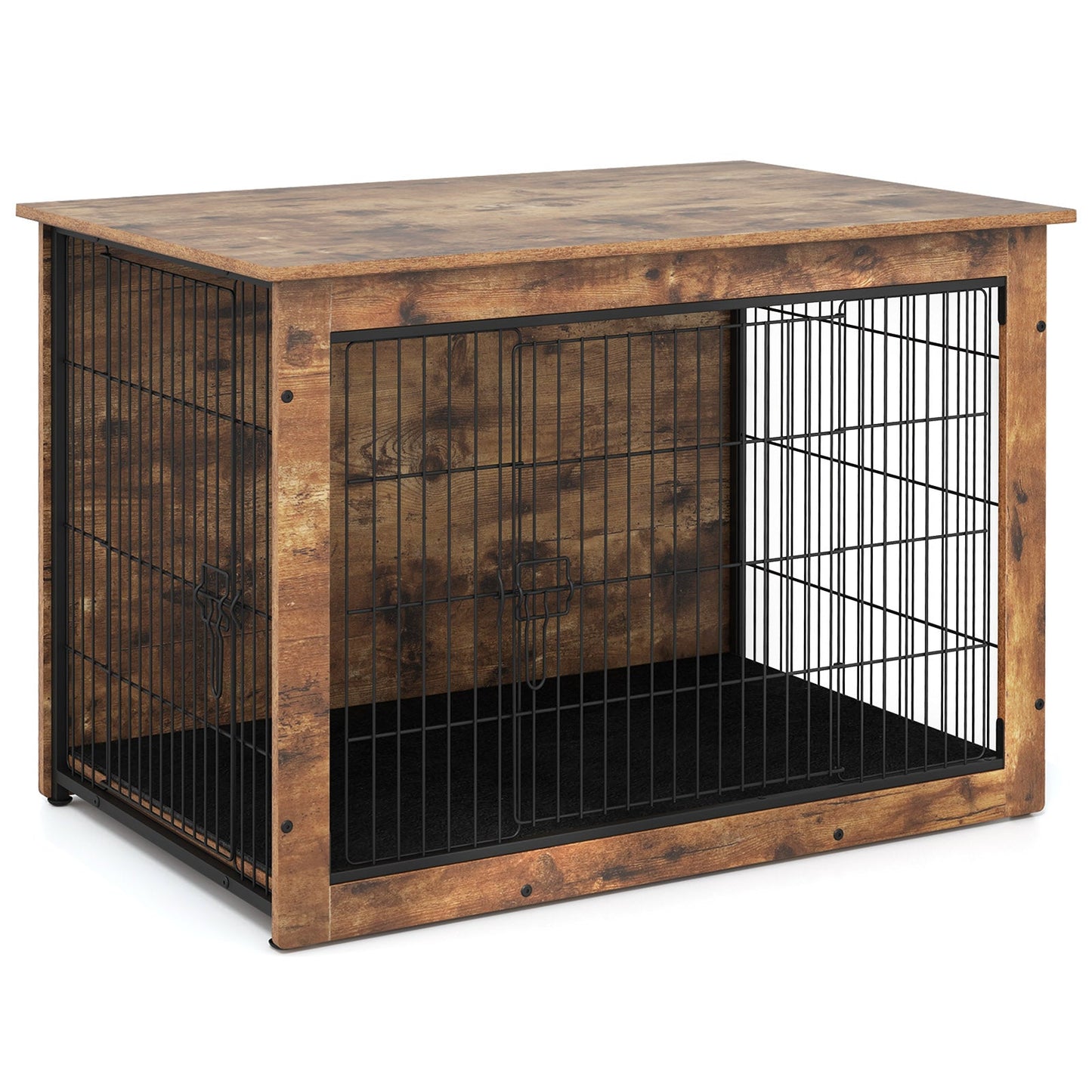 Dog Crate Furniture with Cushion and Double Doors for Small/Medium Dogs - Majestic Pet Kingdom