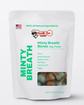 Homemade Minty Breath Dental Dog Snacks Treats - 1/2 lb