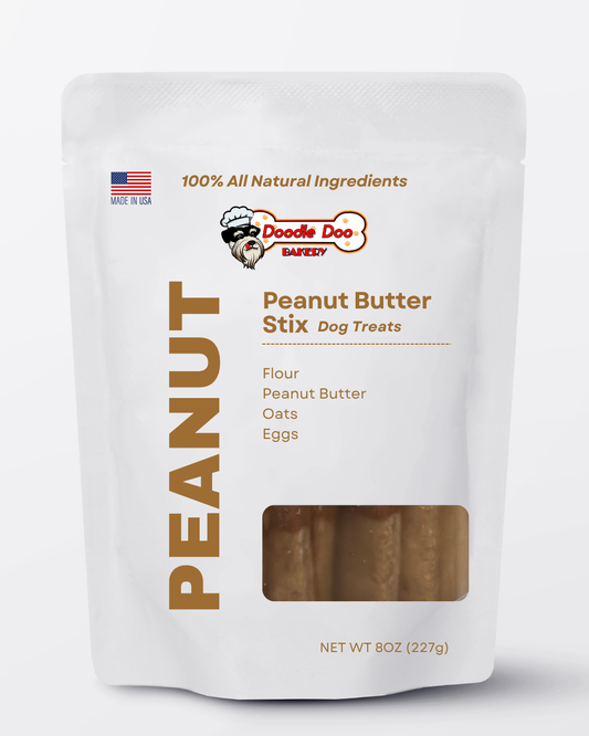 Homemade Peanut Butter Stix Crunchy Dog Treats - 1/2 lb