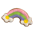 Homemade Rainbow Cookie Iced Gourmet Dog Treat - 1 pc