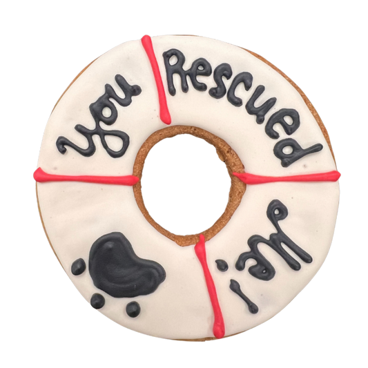 Homemade Rescue Me Cookie Gourmet Dog Treat Snack - 1 pc