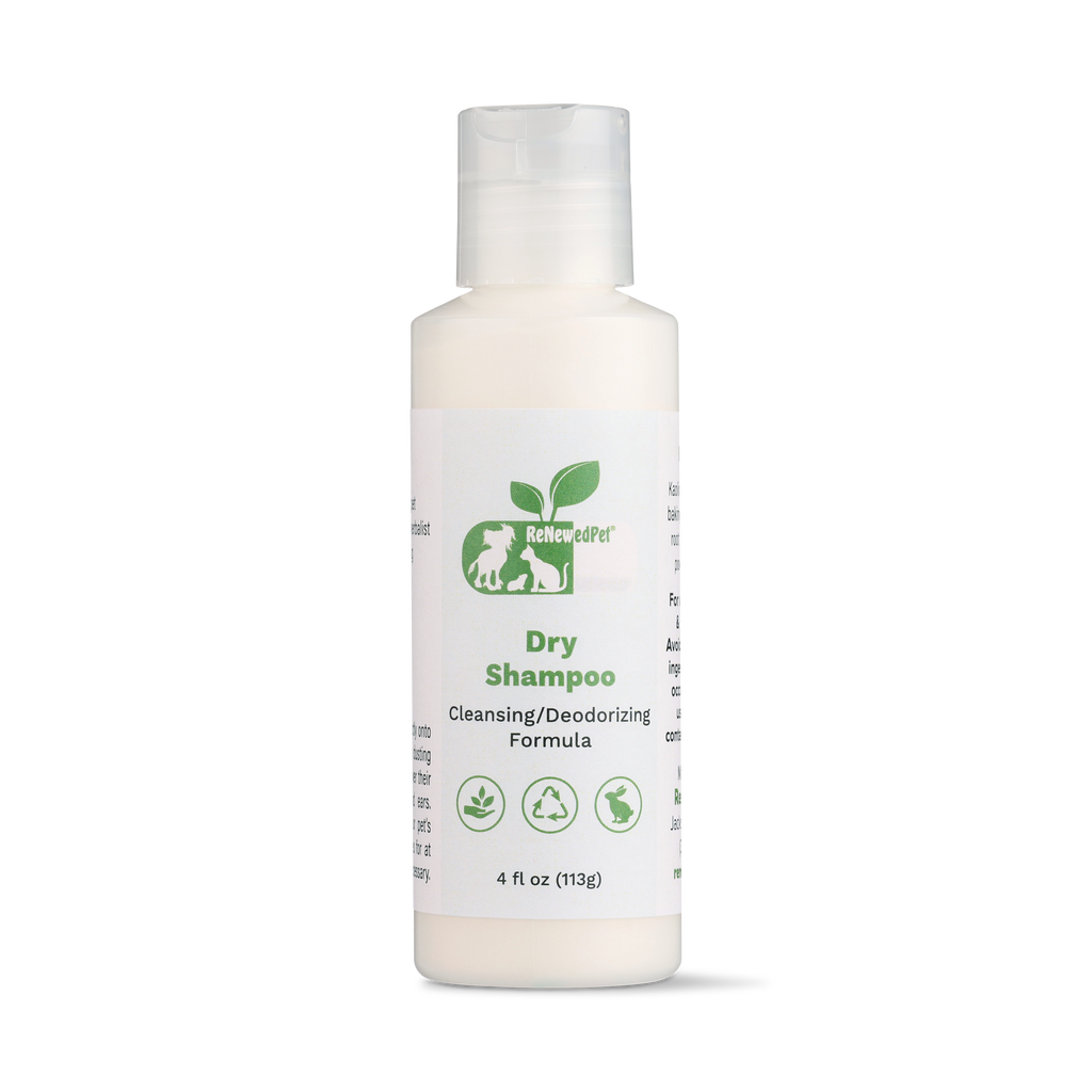 No-Rinse Waterless Dry Shampoo Powder Spray for Dogs & Cats