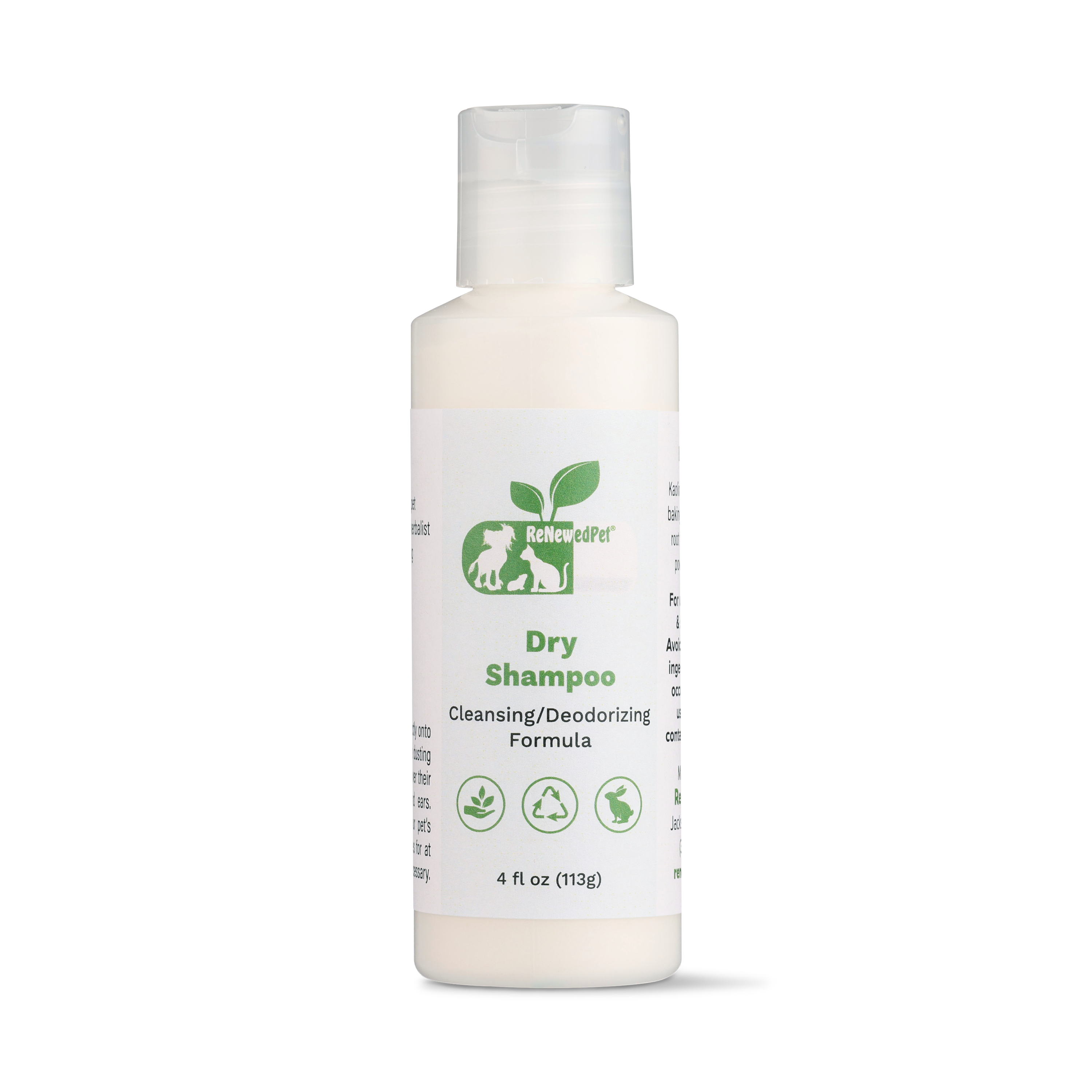 No-Rinse Waterless Dry Shampoo Powder Spray for Dogs & Cats