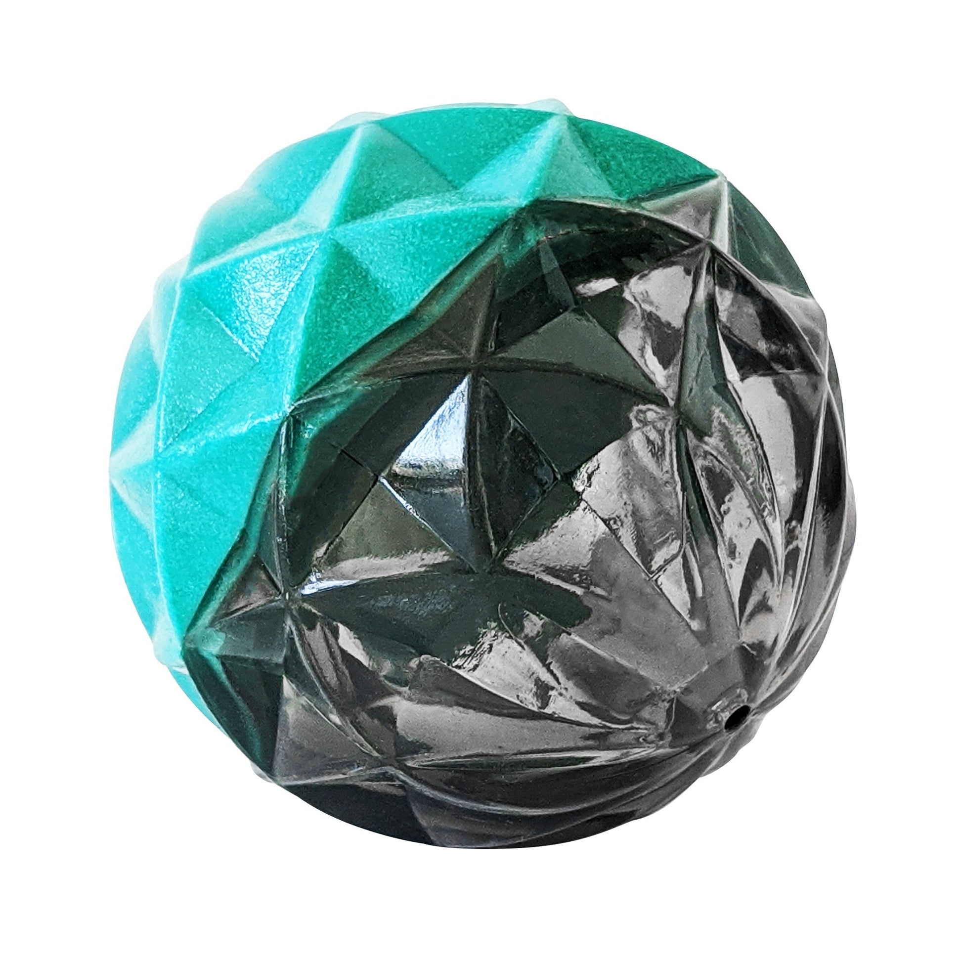 Dog Chew Toy Geometric Textured Rubber Ball for Small Dogs - Detail Angle 3 | Majestic Pet Kingdom