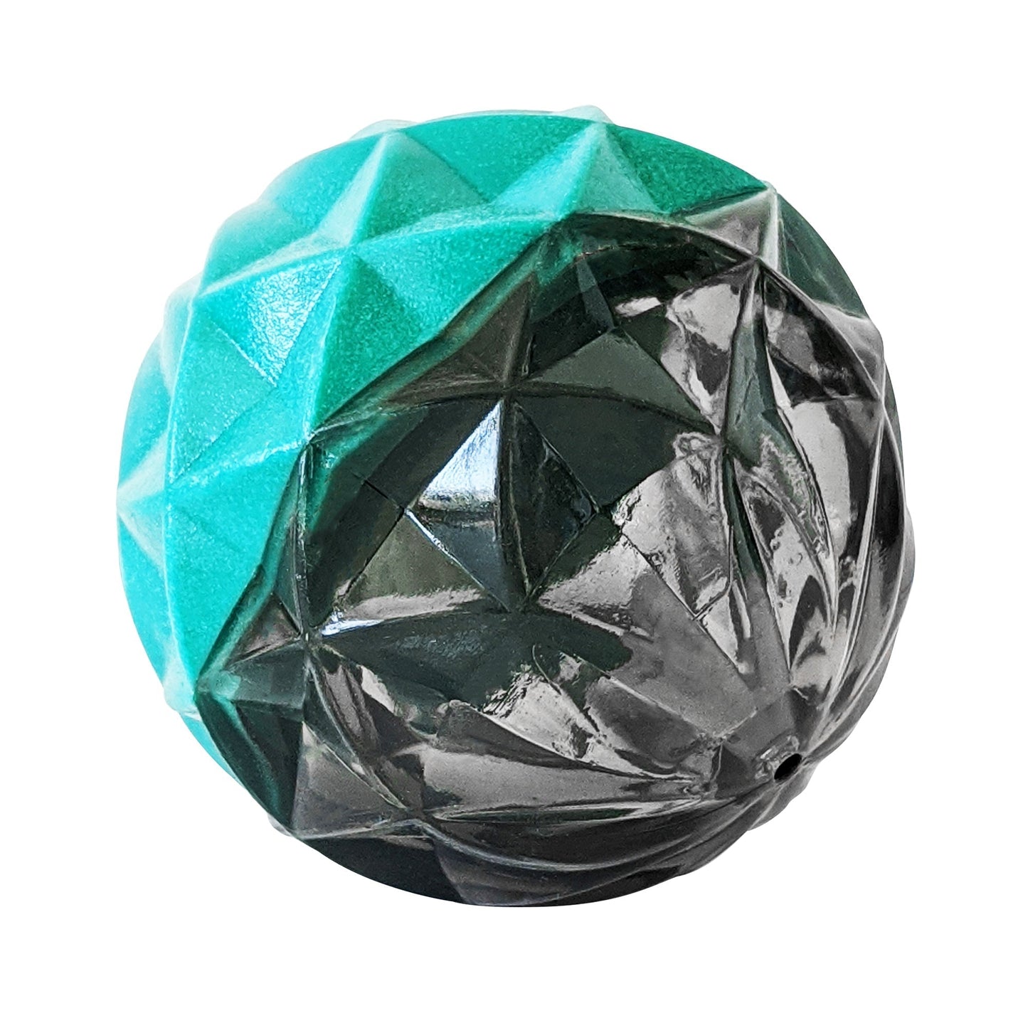 Dog Chew Toy Geometric Textured Rubber Ball for Small Dogs