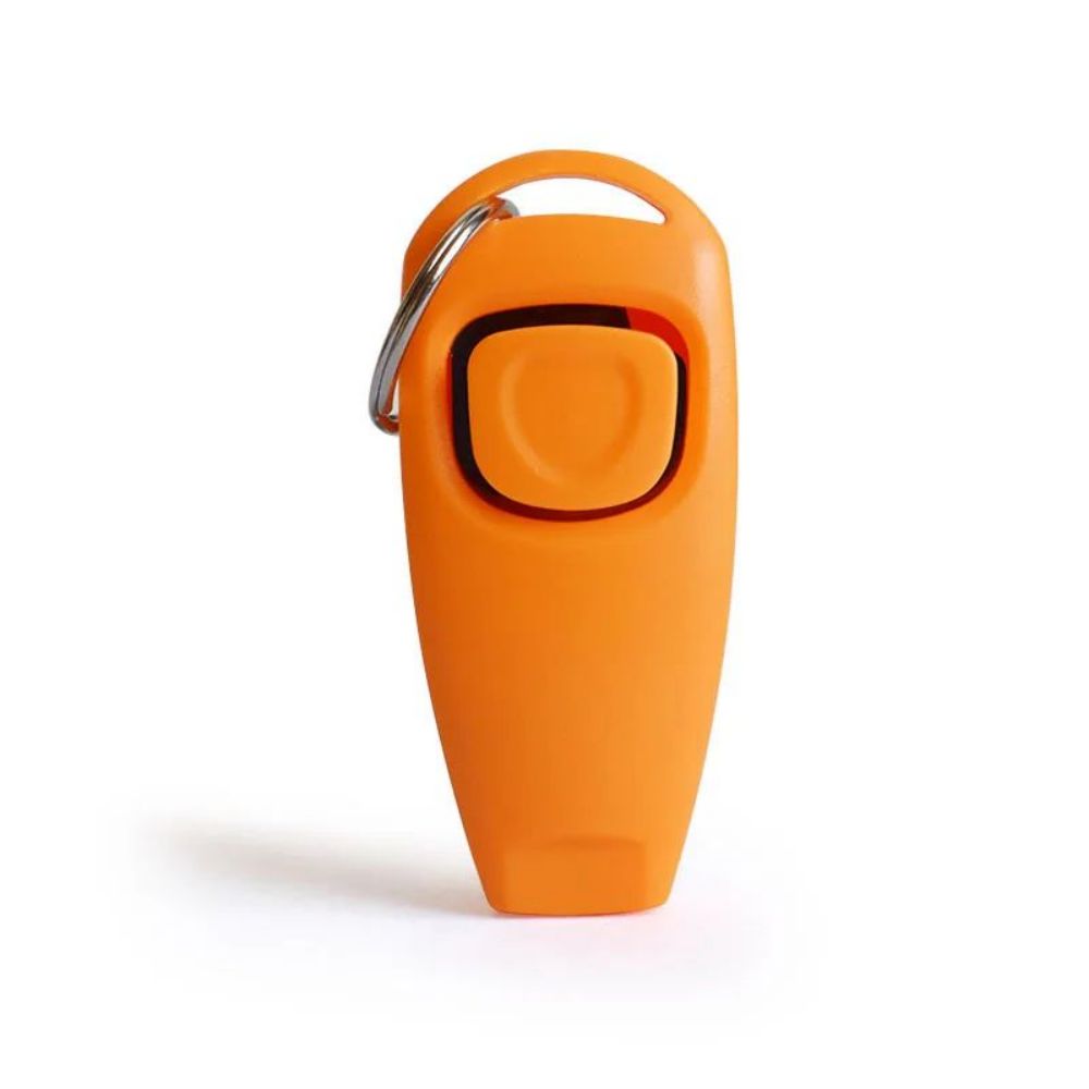 Dog Training Clicker Whistle Set with Key Ring and Wrist