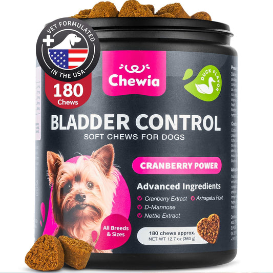 Dog UTI Supplement Cranberry Bladder Kidney Support Soft Chews