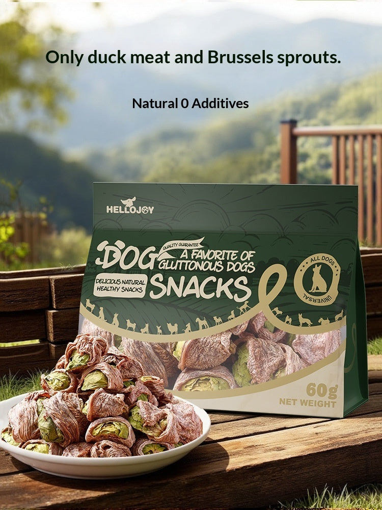 Pet Dog Treats Duck Okra Nutritious Chews