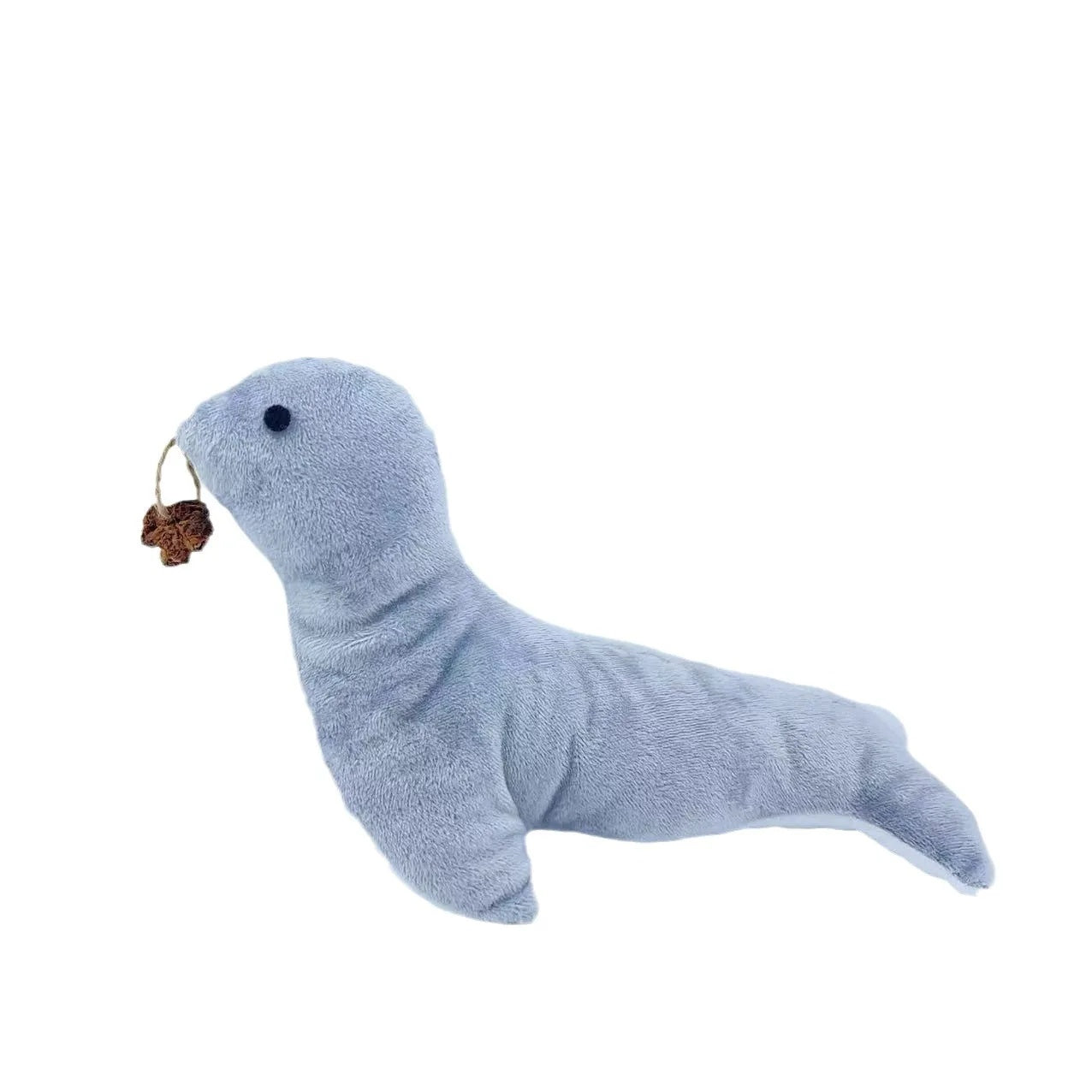 Cat Toy Sea Lion Plush with Catnip Gall Fruit and Jingle Bell - Detail Angle 5 | Majestic Pet Kingdom