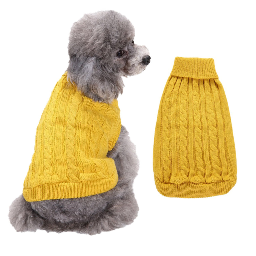 Solid Color Puppy Dog Clothes Teddy Bichon Pet Sweater - Majestic Pet Kingdom