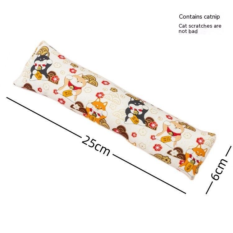 Creative Catnip Pillow Cat Teaser Toy Cat Pillow Pet Supplies Bite Grinding Claw Cross-border Amazon Hot