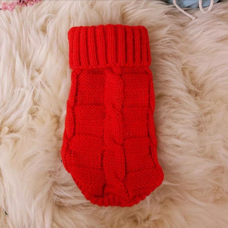 Cat Clothes Cat Pet Supplies Autumn Winter Knitted Sweater Cute Net Red - Majestic Pet Kingdom