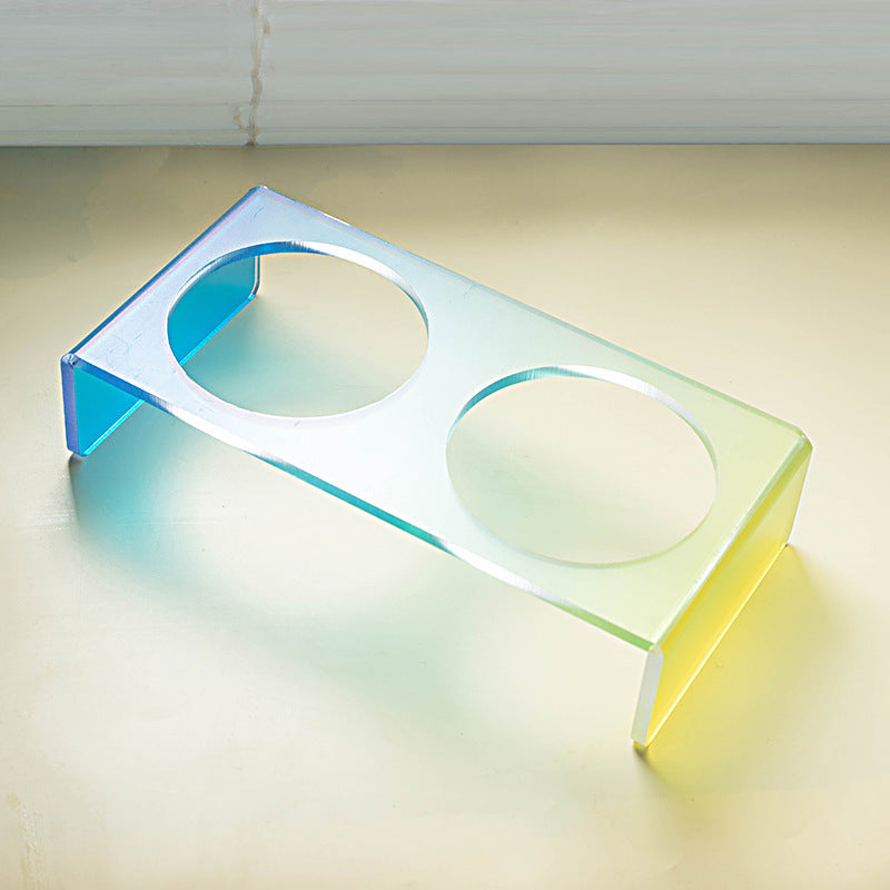 Cat Bowl Rack Acrylic Dog Bowl Anti-tumble - Majestic Pet Kingdom