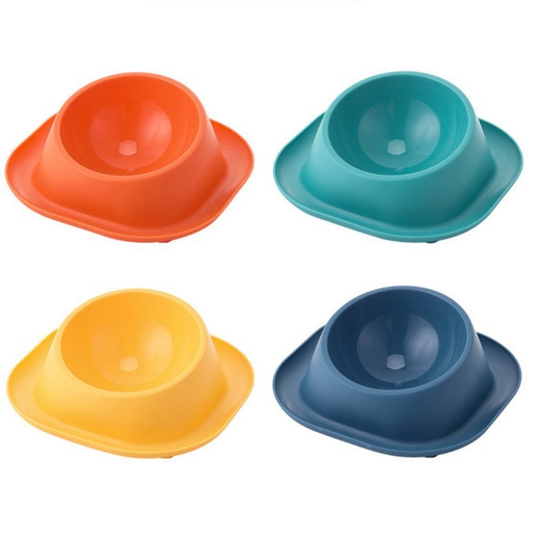 Anti-ant Cat Bowl Stainless Steel Oblique Mouth Anti-leakage Cat Food Holder Anti-tumble Pet Supplies - Majestic Pet Kingdom