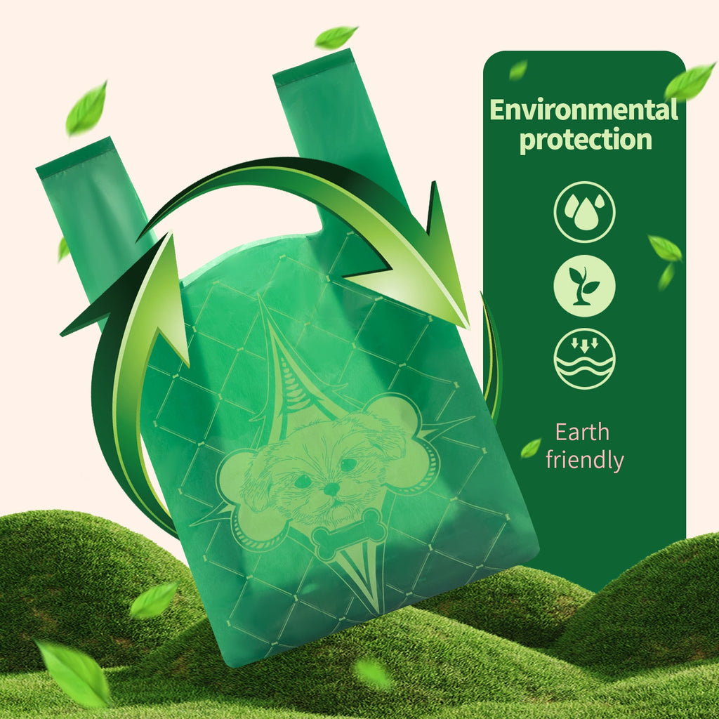 Dog Waste Bags Degradable EPI Vest Handle Poop Carrier
