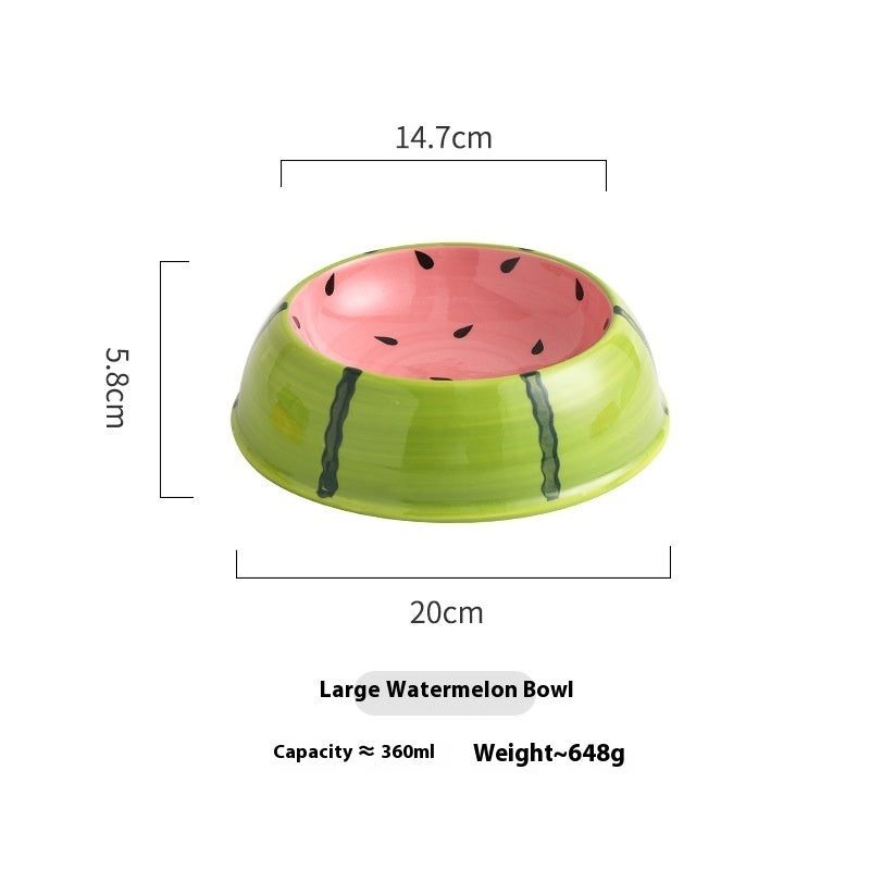 Cat Bowl Ceramic Drinking Water Non-slip Anti-tumble - Majestic Pet Kingdom