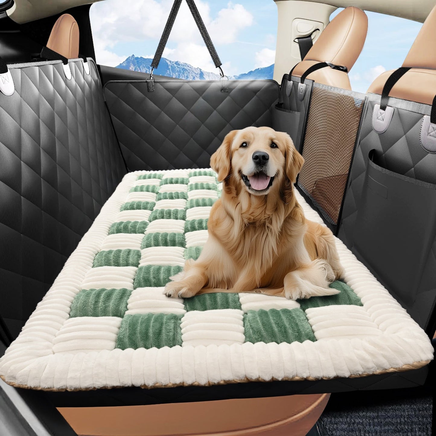 Washable Checkered Non-slip Car Mat - Majestic Pet Kingdom