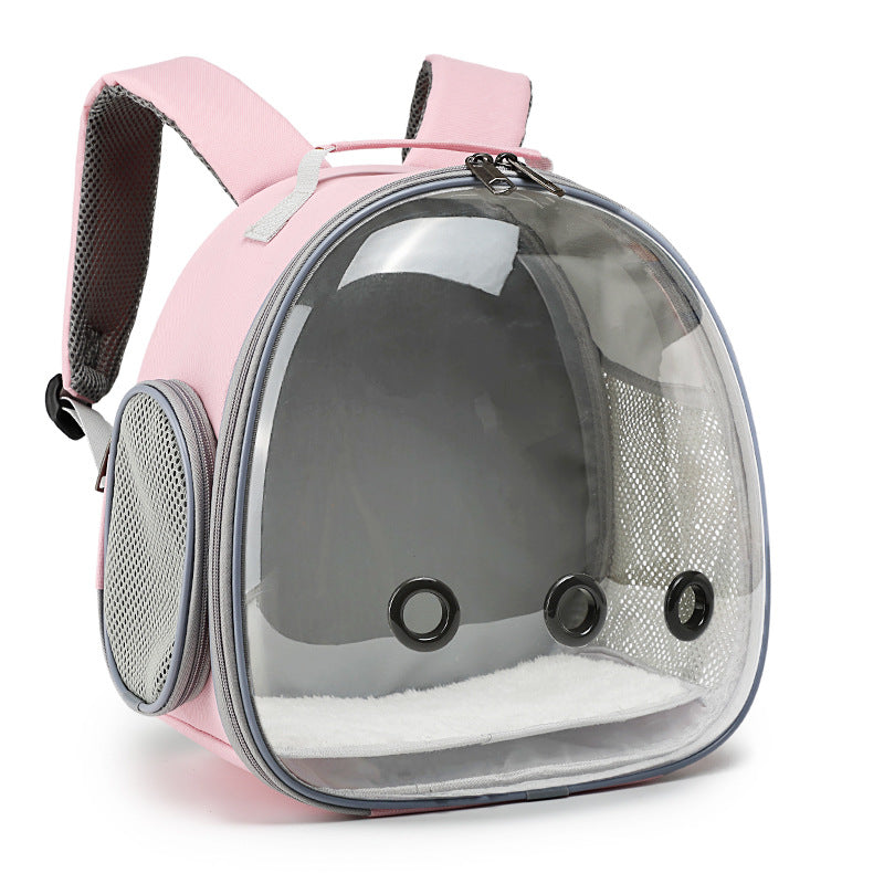 Pet Backpack Hamster Carrier Transparent Small Animal Carrier Guinea Pig Backpack Sugar Glider Ferret Pet Bag Rabbit Bunny Cage - Majestic Pet Kingdom