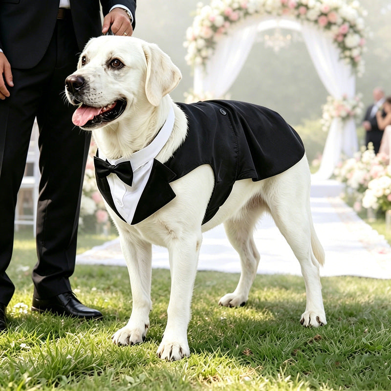Dog Tuxedo Pet Wedding Groomsmen Outfit - Majestic Pet Kingdom